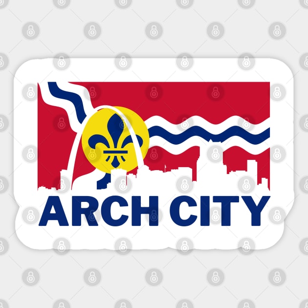 Arch City Skyline Sticker by Litehouse Tees